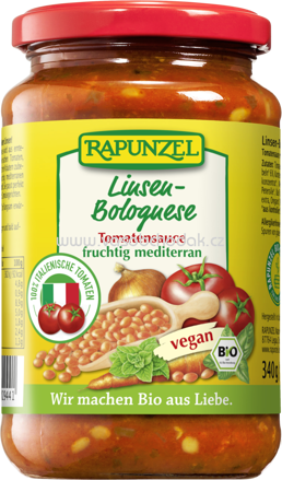 Rapunzel Tomatensauce Linsen-Bolognese, vegan, 325 ml