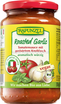 Rapunzel Tomatensauce Roasted Garlic, 330 ml