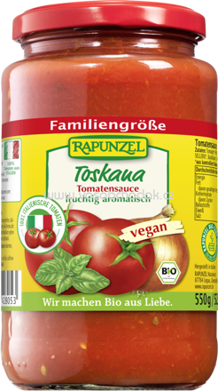 Rapunzel Tomatensauce Toskana, 525 ml