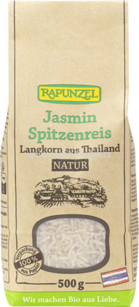 Rapunzel Jasmin Spitzenreis Langkorn natur - Vollkorn, 500g