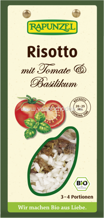 Rapunzel Risotto mit Tomaten & Basilikum, 250g