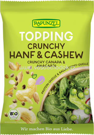Rapunzel Topping Crunchy Hanf & Cashew, 100g