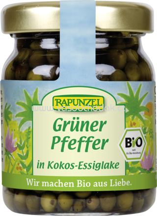 Rapunzel Grüner Pfeffer in Kokos-Essiglake, 60g