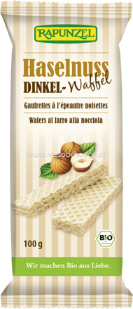 Rapunzel Dinkel-Waffeln Haselnuss, 100g