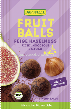 Rapunzel Fruit-Balls Feige-Haselnuss & Kakao, 49g