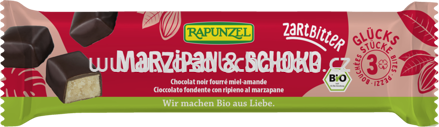 Rapunzel Glücksstücke Marzipan & Schoko Zartbitter, 50g