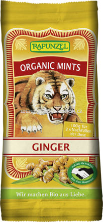 Rapunzel Organic Mints Ginger, 100g