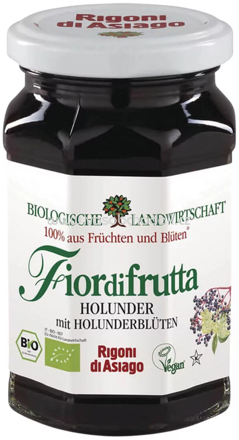 Rigoni di Asiago Fiordifrutta Holunder mit Holunderblüten, 250g