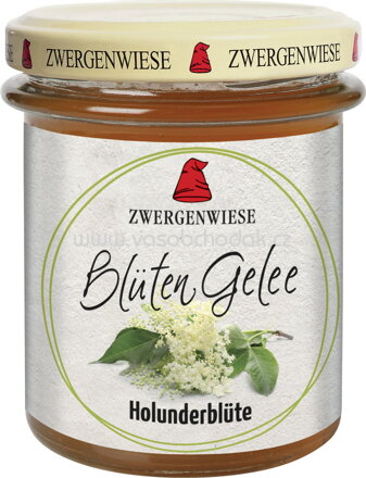 Zwergenwiese Blütengelee Holunderblüte, 195g