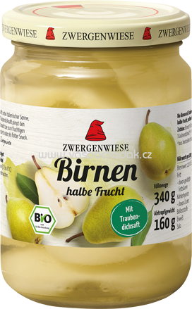 Zwergenwiese Birnen halbe Frucht, 340g