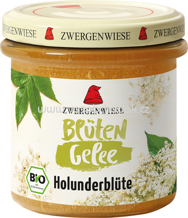 Zwergenwiese Blütengelee Holunderblüte, 160g