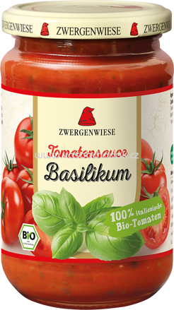 Zwergenwiese Tomatensauce Basilikum, 340 ml