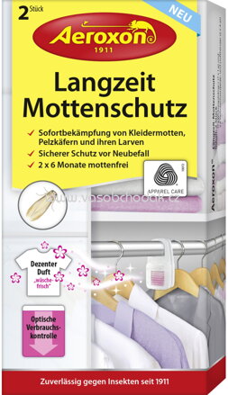 Aeroxon Langzeit-Mottenschutz, 2 St