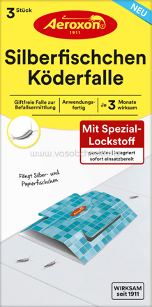Aeroxon Köderdose gegen Silberfischchen, 3 St