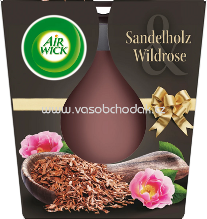 AirWick Duftkerze im Glas Sandelholz & Wildrose 105 g, 1 St