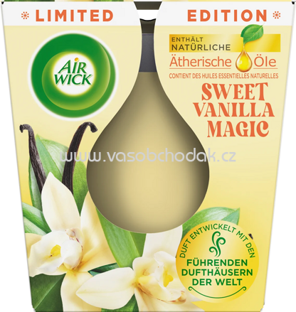 AirWick Duftkerze im Glas Sweet Vanilla Magic 105 g, 1 St