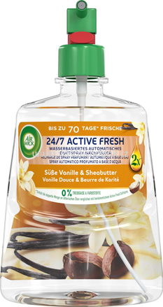 AirWick Lufterfrischer Active Fresh Süße Vanille & Sheabutter Nachfüllpack, 228 ml