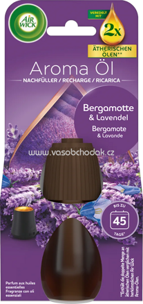 AirWick Lufterfrischer Aroma-Öl Bergamotte & Lavendel Nachfüllpack, 20 ml