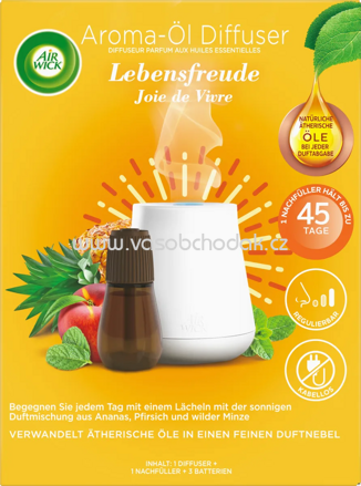 AirWick Lufterfrischer Aroma-Öl Diffuser Lebensfreude Starterset, 1 St