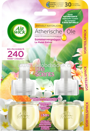 AirWick Lufterfrischer Duftstecker Sommervergnügen Nachfüllpack, 2x19 ml, 38 ml