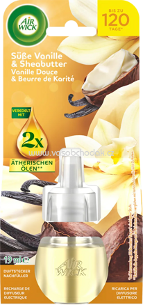 AirWick Lufterfrischer Duftstecker Vanille & Sheabutter Nachfüllpack, 19 ml