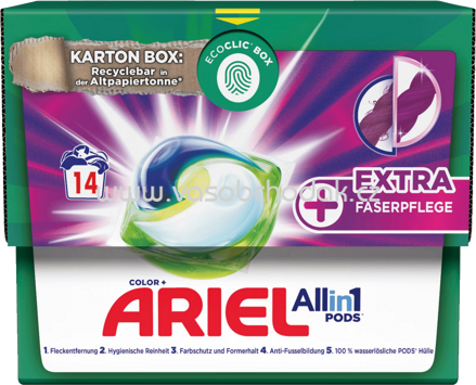 Ariel Color Allin1 PODS Extra Faserpflege, 14 Wl
