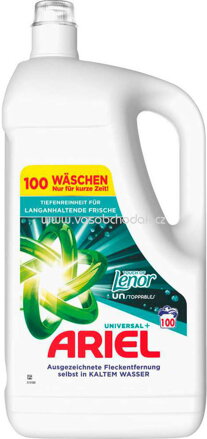 Ariel Universal Gel Touch Of Lenor Unstoppables, 20 -100 Wl