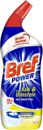 Bref Power Wc Kraftgel gegen Kalk & Urinstein, 750 ml