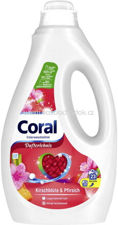 Coral Colorwaschmittel Dufterlebnis Kirschblüte & Pfirsich, 23 Wl