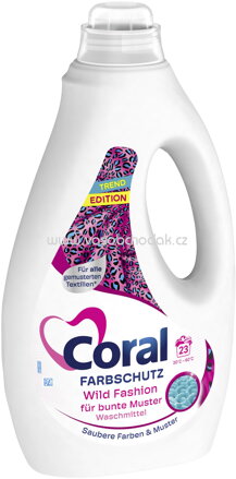Coral Colorwaschmittel Farbschutz Wild Fashion Trend Edition, 23 Wl
