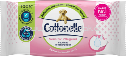 Cottonelle Feuchtes Toilettenpapier Sensitiv Pflegend, 42 St