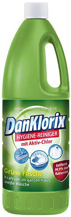 DanKlorix Hygiene-Reiniger Grüne-Frische, 1,5 l