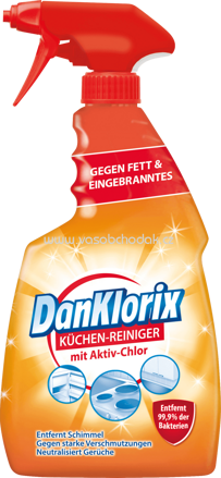 DanKlorix Küchenreiniger mit Aktiv-Chlor, 750 ml