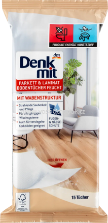 Denkmit Feuchte Bodentücher Parkett & Laminat, 15 St