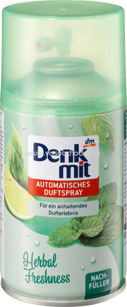 Denkmit Lufterfrischer Automatisches Duftspray Herbal Freshness Nachfüllpack, 250 ml