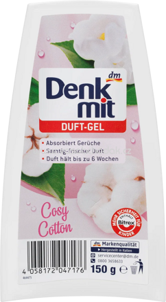 Denkmit Lufterfrischer Duft-Gel Cosy Cotton, 150g