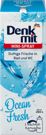 Denkmit Lufterfrischer Minispray Ocean Fresh Nachfüllpack, 25 ml