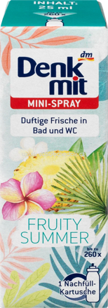 Denkmit Lufterfrischer Minispray Fruity Summer Nachfüllpack, 25 ml