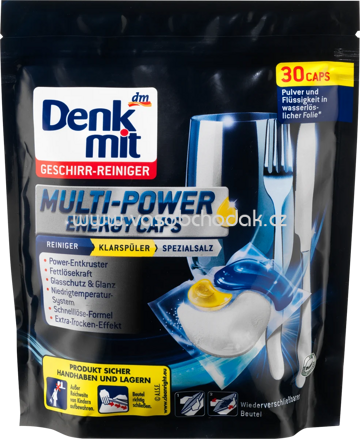 Denkmit Spülmaschinen-Caps Multi-Power Energy, 30 St