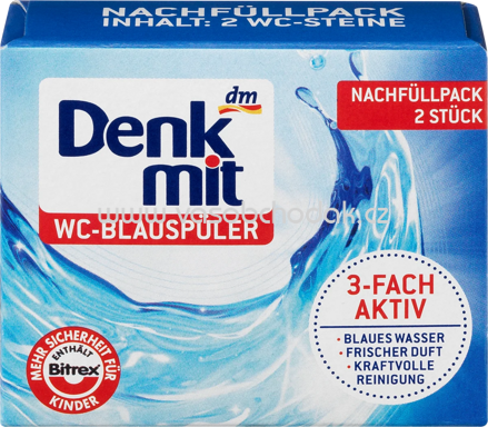 Denkmit WC-Stein Blauspüler Nachfüllpack, 2 St