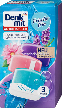 Denkmit WC-Stein Duftspüler Frische-Trio, 3 St