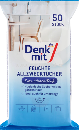 Denkmit Feuchte Allzwecktücher Pure Frische, 50 St