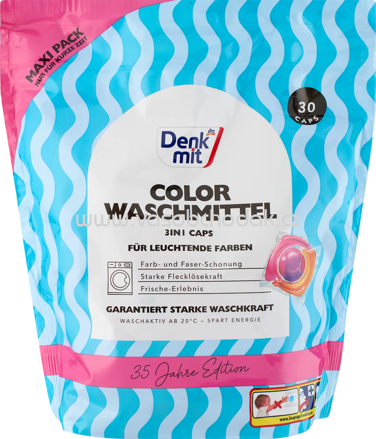 Denkmit Colorwaschmittel Caps 3in1 Maxipack, 30 Wl