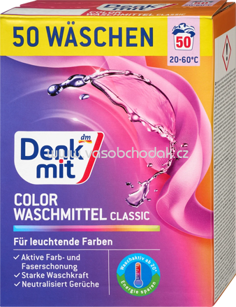 Denkmit Colorwaschmittel Pulver, 50 Wl