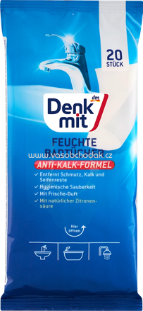Denkmit Feuchte Reinigungstücher Bad, 20 St