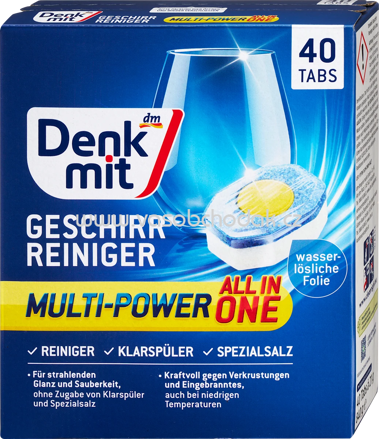 Denkmit Geschirrspülmittel-Tabs Multi-Power, 40 St