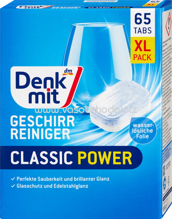 Denkmit Spülmaschinen-Tabs Classic, 65 St