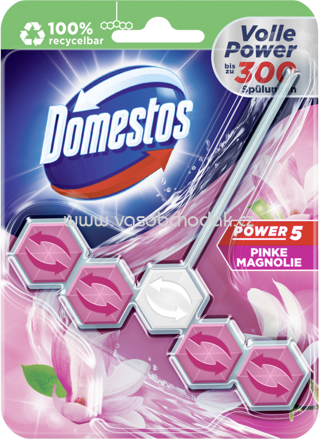 Domestos WC Stein Power 5 Pinke Magnolie, 1 St