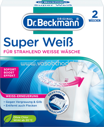 Dr.Beckmann Wäsche Weiß super im Beutel, 80g
