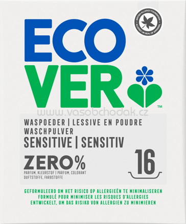 Ecover Vollwaschmittel Pulver Sensitive Zero%, 16 Wl